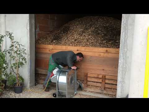 #Hackschnitzel trocknen# mit neuen Gebläse