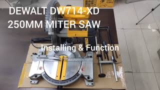 DEWALT DW714-XD 10" Miter Saw - Installation Video