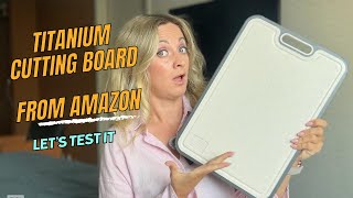 Titanium Cutting Board for Kitchen Review | Large, Double-Sided & Food Safe