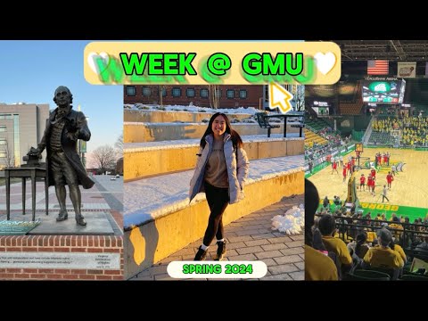 Week in my life at George Mason University VLOG | Spring 2024 | Classes | Productive | Commuting