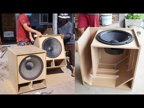 Instructions for designing the most detailed subwoofer enclosures - 18 inch bass subwoofer box
