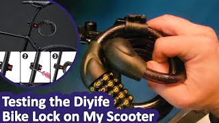 Diyife 12mm Bike Lock Review - Heavy Duty, 6ft Combination Lock with Mounting Bracket