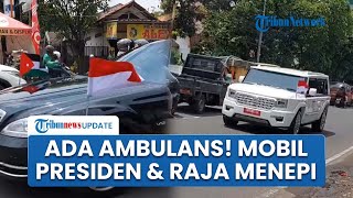 Detik-detik Mobil Rombongan Prabowo dan Raja Yordania Menepi saat Berpapasan dengan Ambulans