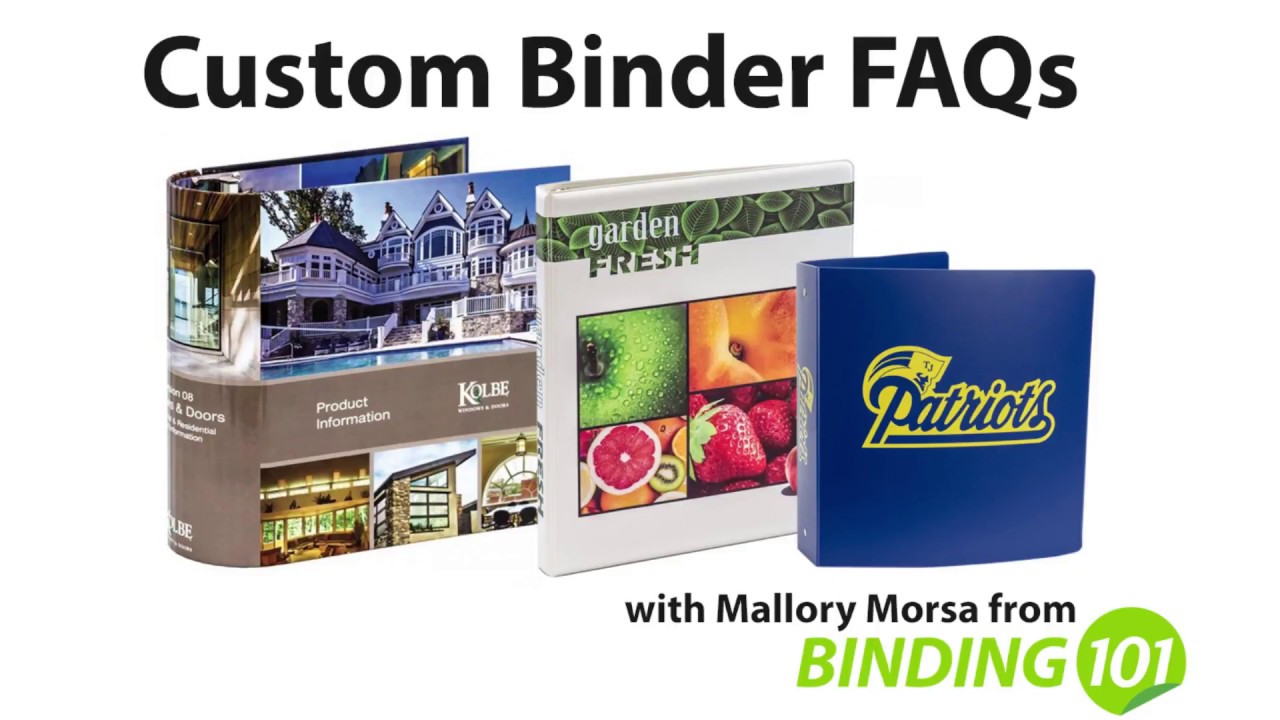Binding101 Custom Binder FAQ