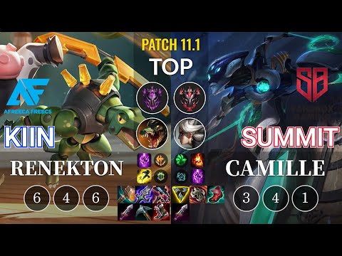 AF Kiin Renekton vs SB Summit Camille Top - KR Patch 11.1