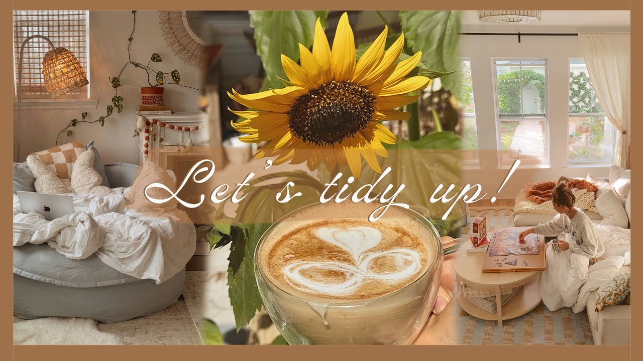 Tidy with me ☁️ garden refresh, taking down fall decor, & getting organized!
