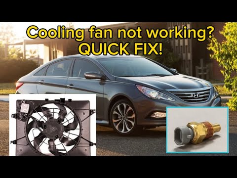 Hyundai Sonata engine cooling fan not working? , car overheating ? Easy fix! (Hot AC FIx)
