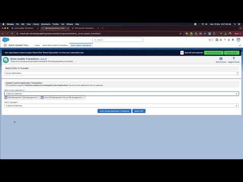Application Translations Demo