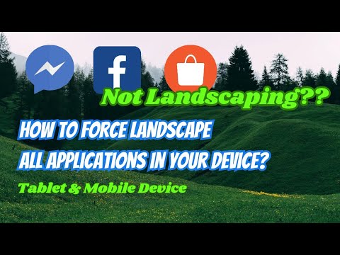 How to Landscape Messenger Facebook Shopee and All Apps