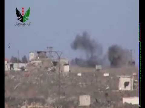 استهداف تجمعات قوات النظام في ريف القنيطرة بواسطة قذائف الهاون من قبل كتيبة مدفعية سجيل