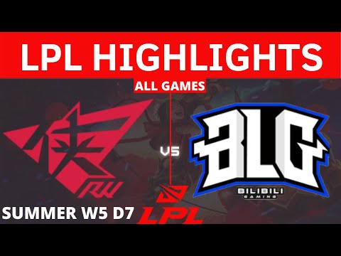RW vs. BLG | All Games HIGHLIGHTS - W5 D7 | LPL Summer Split 2021 ROGUE WARRIORS VS BILIBILI GAMING