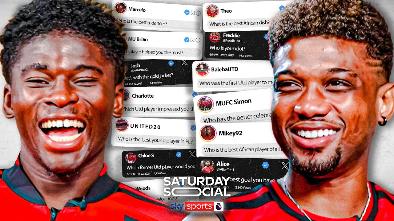 Carlos Baleba & Amad Diallo answer the internet’s most asked questions... | Man United Fan Q&A