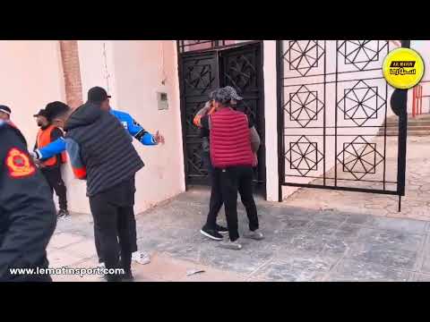 مراقبة أمنية مشددة وإجراءات احترازية أمام أبواب الملعب البلدي