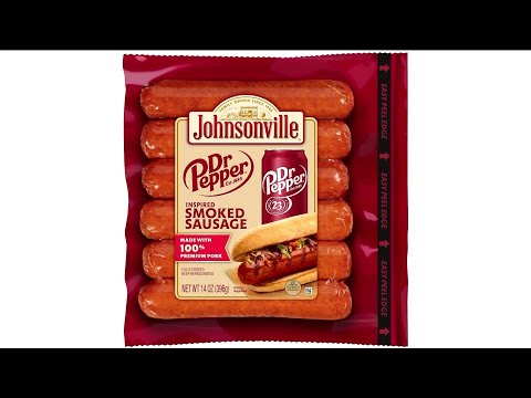 These Dr. Pepper-inspired sausages from Johnsonville will soon be in stores