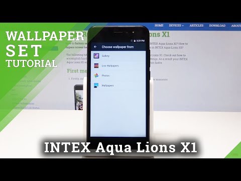 How to Change Wallpaper in INTEX Aqua Lions X1 - Desktop Update