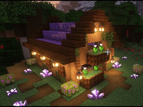 Woodland Fairy Cottage Tutorial || Easy Aesthetic Minecraft Build || Fairy Village Part 1 ||