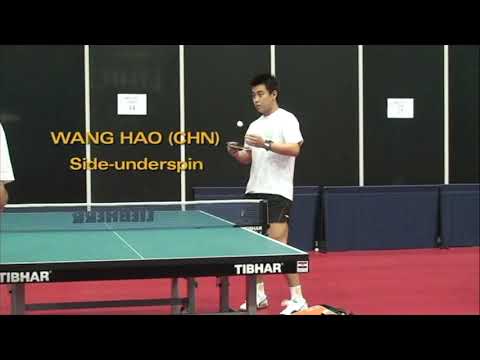 Wang Hao (CHN) serve variations