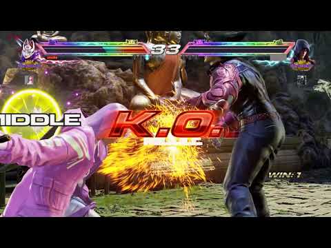 철권7) 쿠니미츠 vs 진 플레이 영상 kunimitsu vs jin kazama