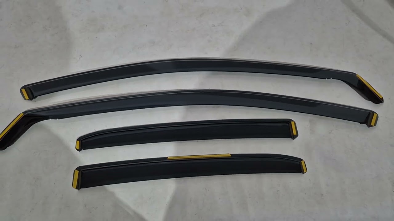 Вставные ветровики Niken Luxury (2 шт) Video 2