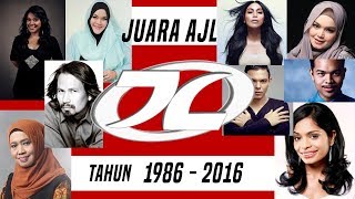 Senarai Pemenang Anugerah Juara Lagu AJL 1986 - 2016