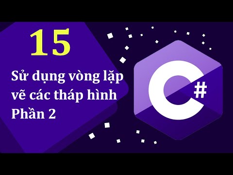 Học C qua bài tập 15 Sử dụng vòng lặp vẽ các tháp hình Phần 2