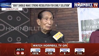 EXCLUSIVE TALK WITH FORMER NAGALAND CM SC JAMIR