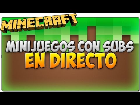 DIRECTO VIERNES!#1|JUGANDO MINIJUEGOS EN DIRECTO!|MINECRAFT