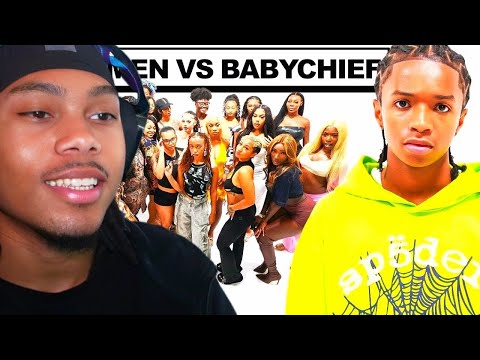 20 WOMEN VS 1 RAPPER : BabyChiefDoit REACTION