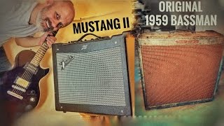 Video thumbnail for Fender Mustang II - How Close is the 59 Bassman Emulation to the REAL THING? by Johan Segeborn
