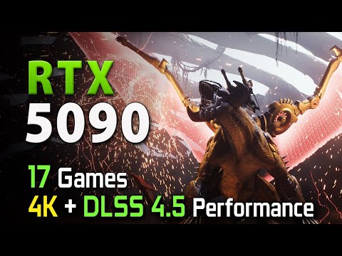RTX 5090 i 4K + DLSS 4.5 — 17 spel testat