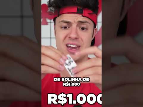 PISCINA DE BOLINHAS DE R$10, R$100 E R$1000! - Desafio