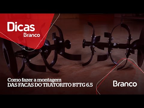 Motocultivador Tratorito à Gasolina 6,5CV Partida Manual BTTG6.5 BRANCO-90312723 - Vídeo