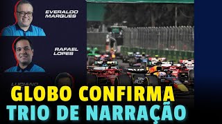 GLOBO CONFIRMA TRIO DE NARRAÇÃO PARA A FORMULA 1 2026 | EVERALDO MARQUES E BURTI DE VOLTA