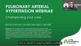 Pulmonary Arterial Hypertension Webinar : Championing your care
