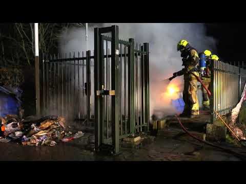 containerbrand vv bergen, 28-12-2020