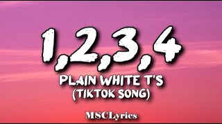 Plain White T&#39;s - 1, 2, 3, 4 (Lyrics) | Tiktok 🎵 there&#39;s only one thing two do three words for you