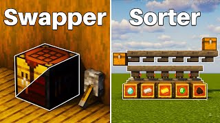 Minecraft: 5+ EASY & USEFUL Redstone Builds!