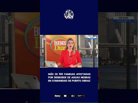 Más de 100 familias afectadas por desborde de aguas negras en comunidad de Puerto Ordaz