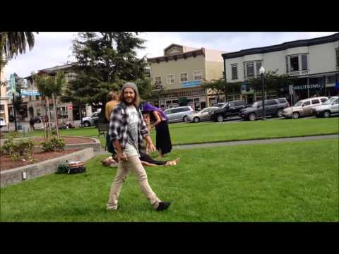 What did Adrienne Floreen see at the Arcata Plaza? Dogs! (2015)