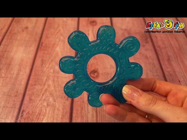 Прорезыватель baboo охлаждающий синий c 4мес - видео