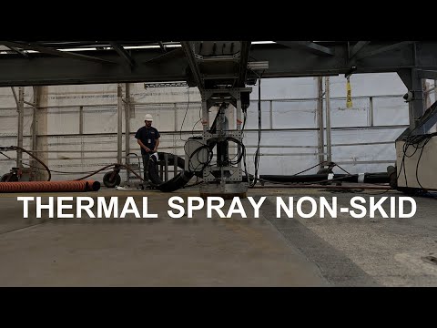 Thermal spray non-skid coating