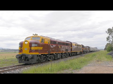 Diesel locomotives 4490+4204 Golden West Tour 2021