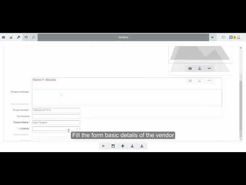 Video Tutorial: How to Create a Vendor