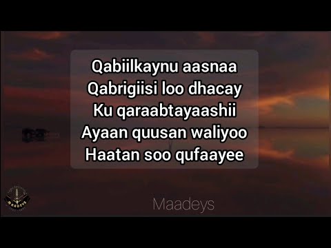 HEES | (QIIRO) Qabiilkaynu aasnaa | Saciid Mire Xaydar | Original +Lyrics