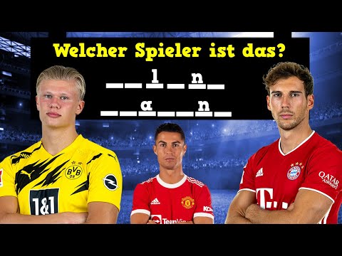 Welcher Fussballer ist das? (nur 4 Buchstaben) 🤔 ⚽ Fußball Quiz