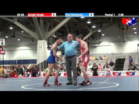 Joseph Hayek vs. Paul Rodriguez at 2013 Junior Nationals - FILA - GR
