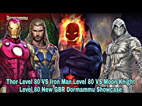 Thor Level 80 VS Iron Man Level 80 VS Moon Knight Level 80 Dormammu Showcase - Marvel Future Fight