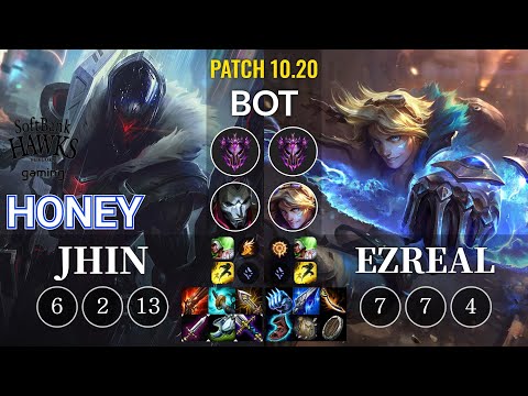 SHG Honey Jhin vs Ezreal Bot - KR Patch 10.20