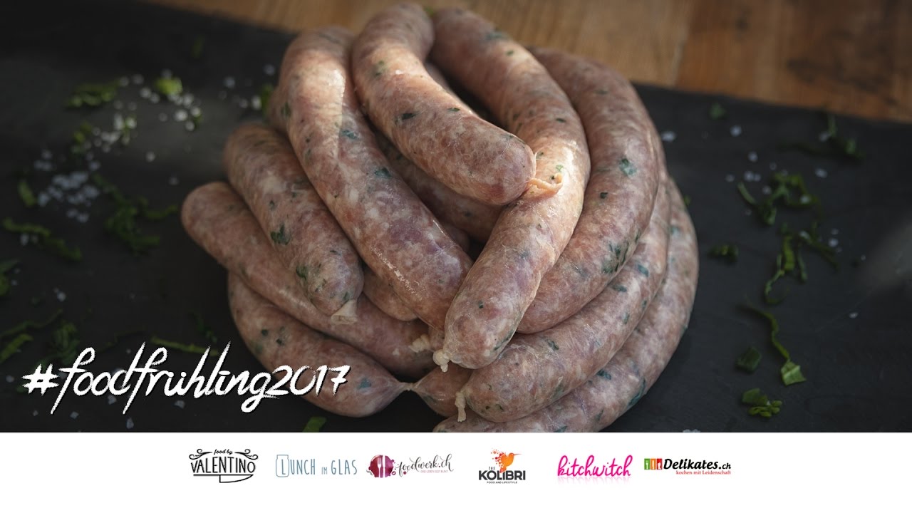 SAUSAGE PARTY! Meine selbstgemachten Bärlauch Bratwürste #foodfrühling2017