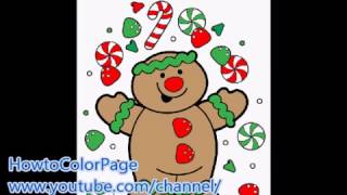 How to color Gingerbread Free Coloring Page HowtoColorPage